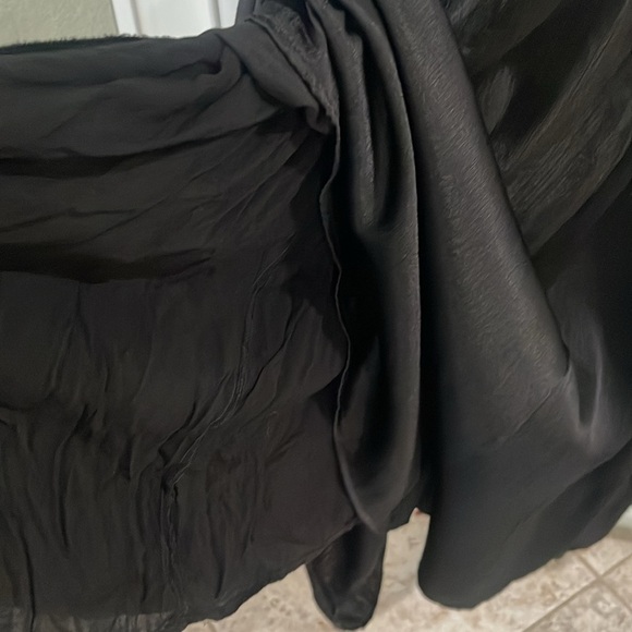 Free People Lexy Dress Long Maxi Boho flowy sleeveless edgy Black size large - Picture 15 of 15